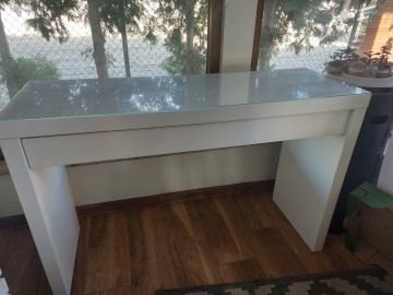 Komoda toaletka IKEA malm biała szkło 140/21 mam 2 szt