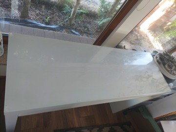 Komoda toaletka IKEA malm biała szkło 140/21 mam 2 szt