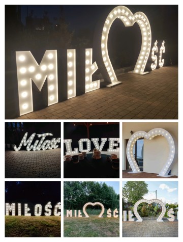 Serce led,napis led,love, miłość