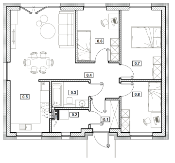 Nowiny Kijowskie nowy dom 74 m2