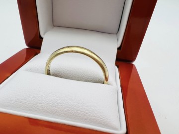 Złota obrączka  Próba 585 Waga: 4.05 g