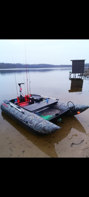 Sprzedam Katamaran Nawipoland 300cm +silnik rhino+Aku 100ah