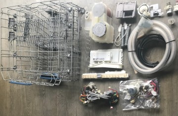 Płyta główna, kosze, pompa, elektrozawór BOSCH SMV53L50EU