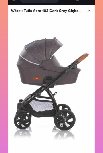 Wózek aero titis 2w1 cybex aton 5