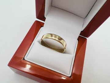 Złota obrączka  Próba 585 Waga: 4.39 g