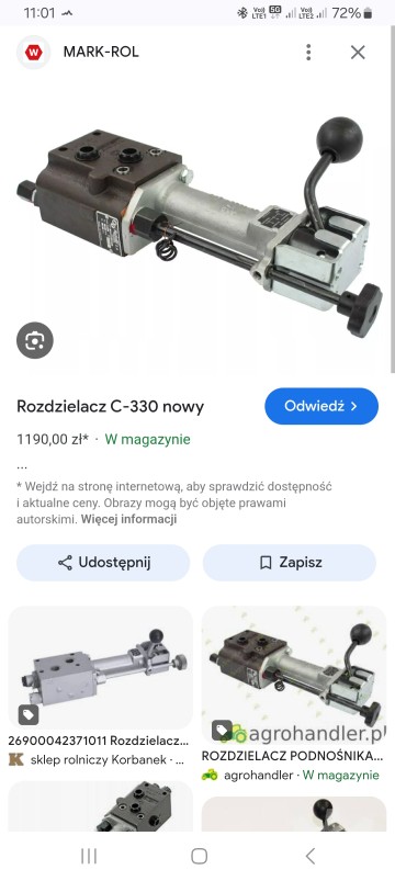 Rozdzielacz do c330