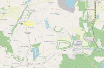 Działka budowlana-ogrodzona-blaszany garaż-gm. Kazimierz B.