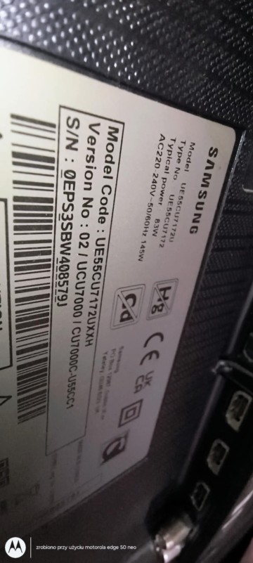 Witam sprzedam telewizor marki Samsung
