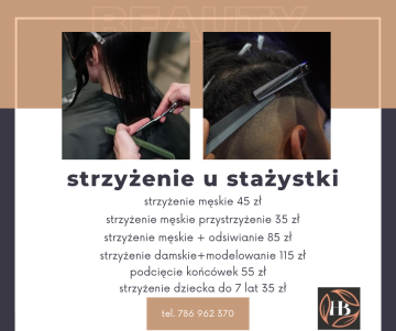 Tańsze usługi u naszej stażystki !