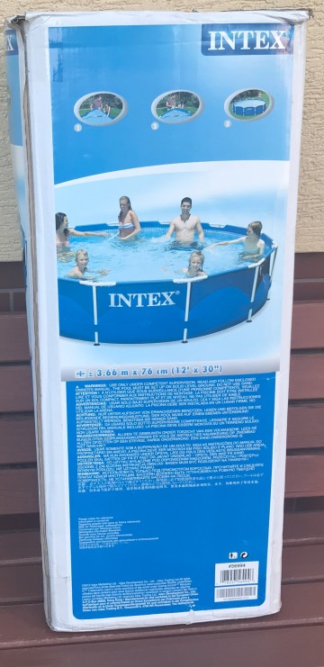 Duży basen INTEX ogrodowo - stelażowy 3,66 x 0,76 m z pompą